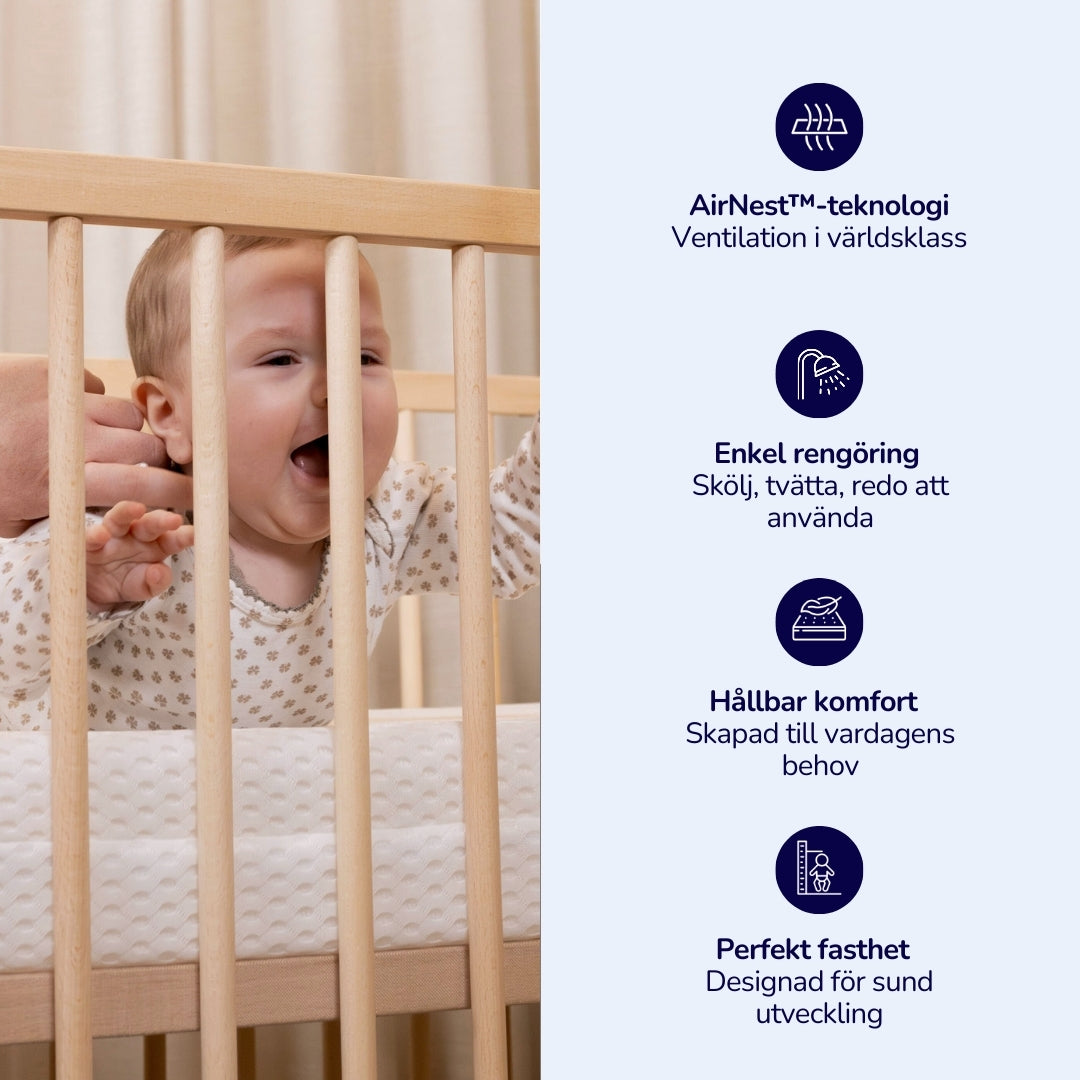 NapSafe™ Den säkra babymadrassen
