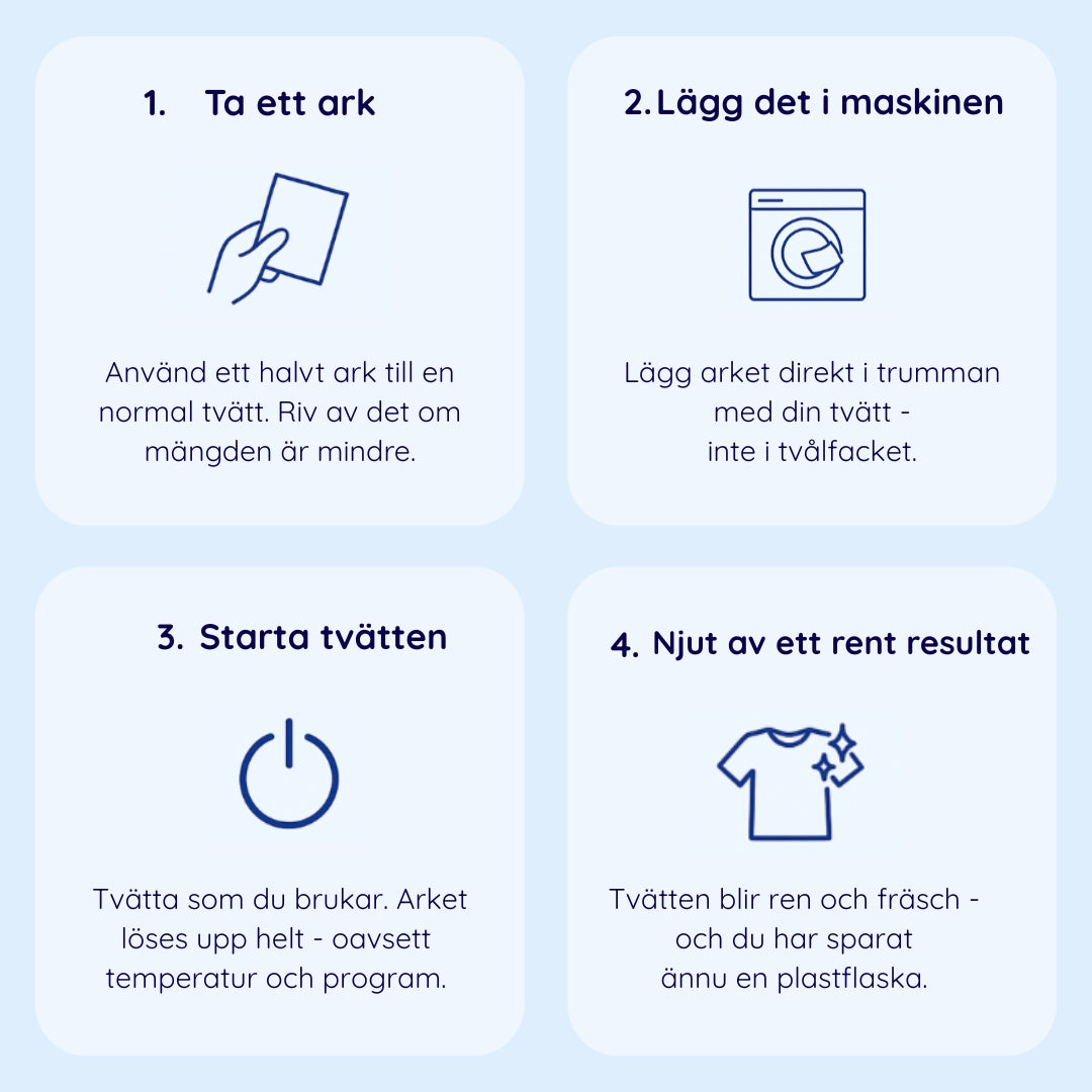 Parfymfritt tvättark