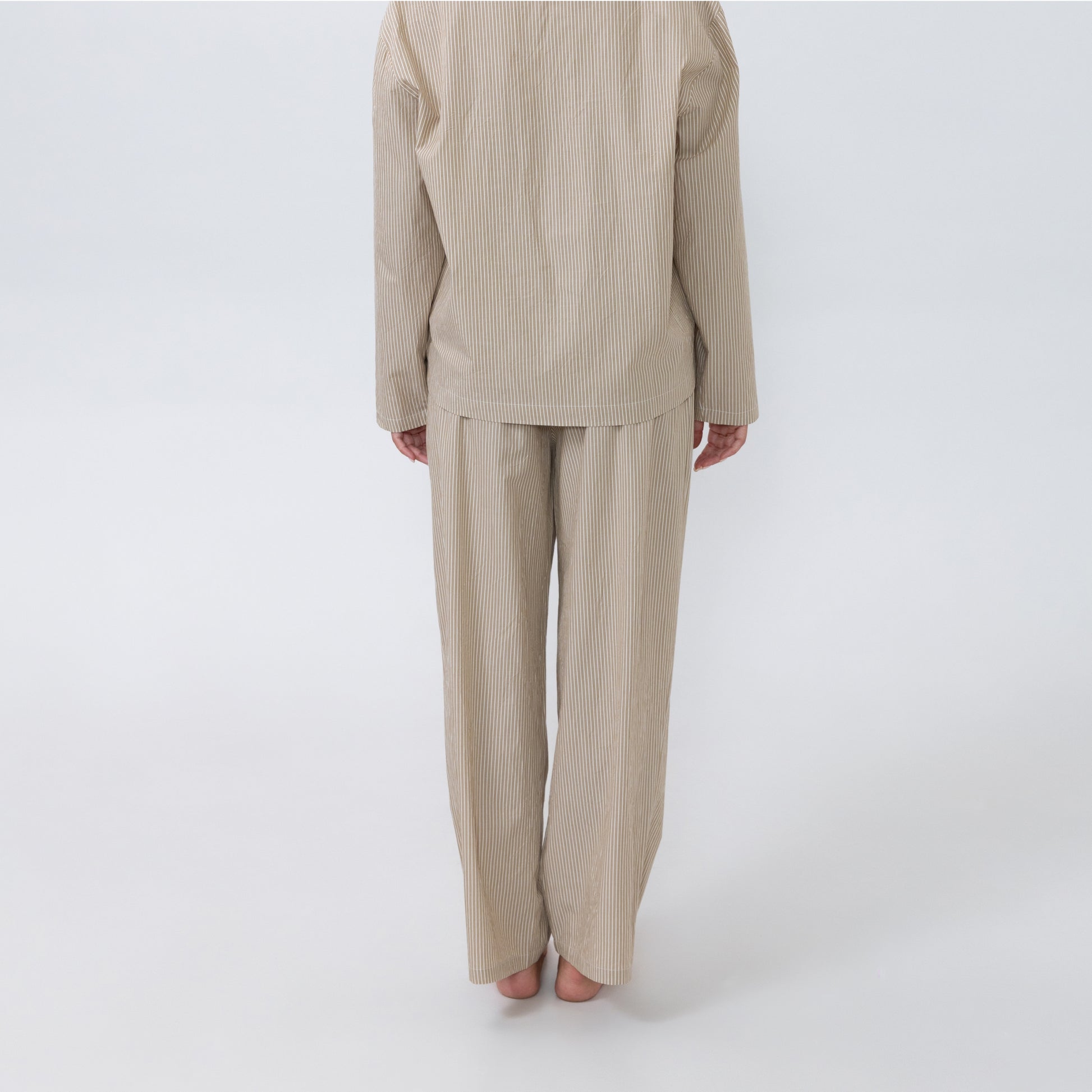Beige/vit