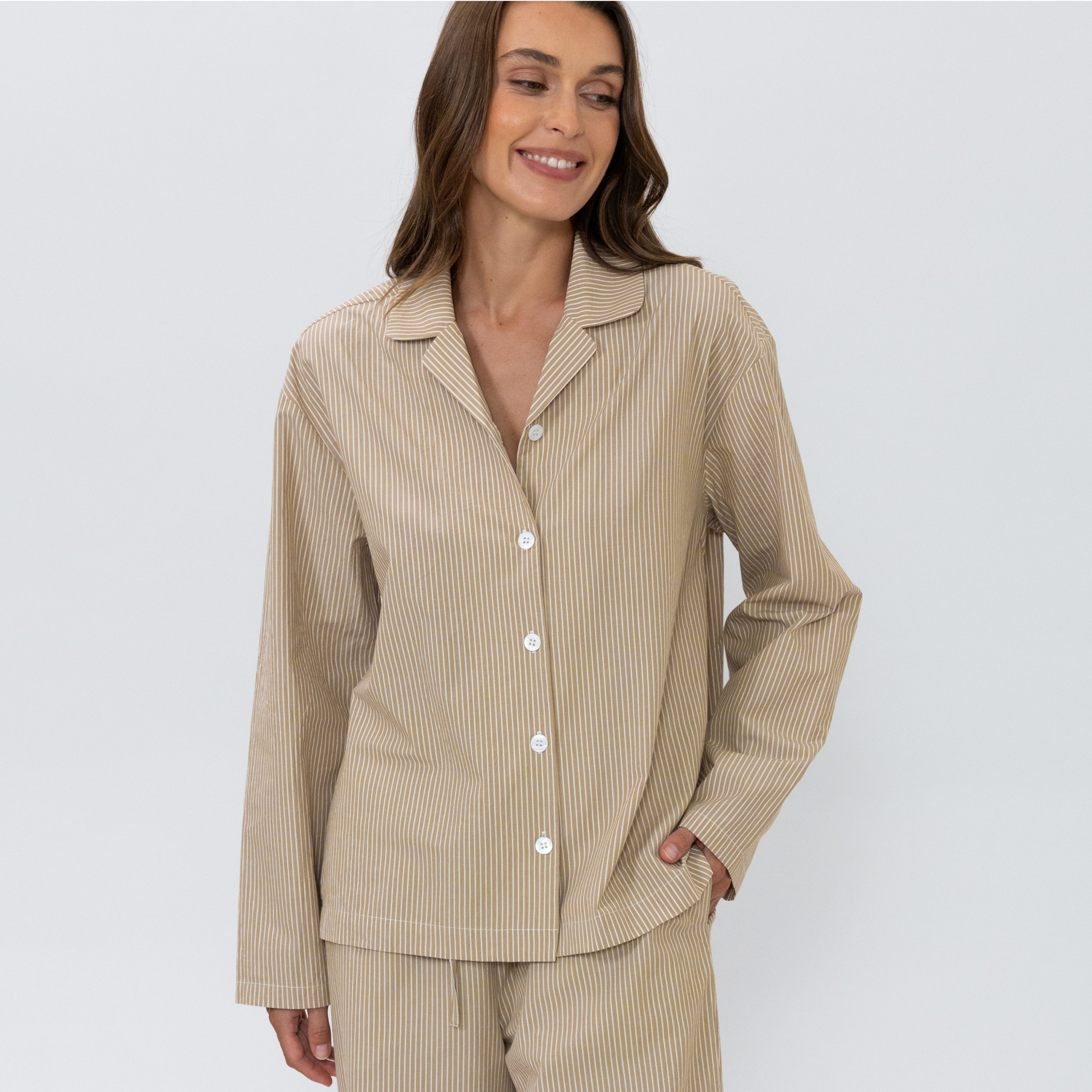 Beige/vit