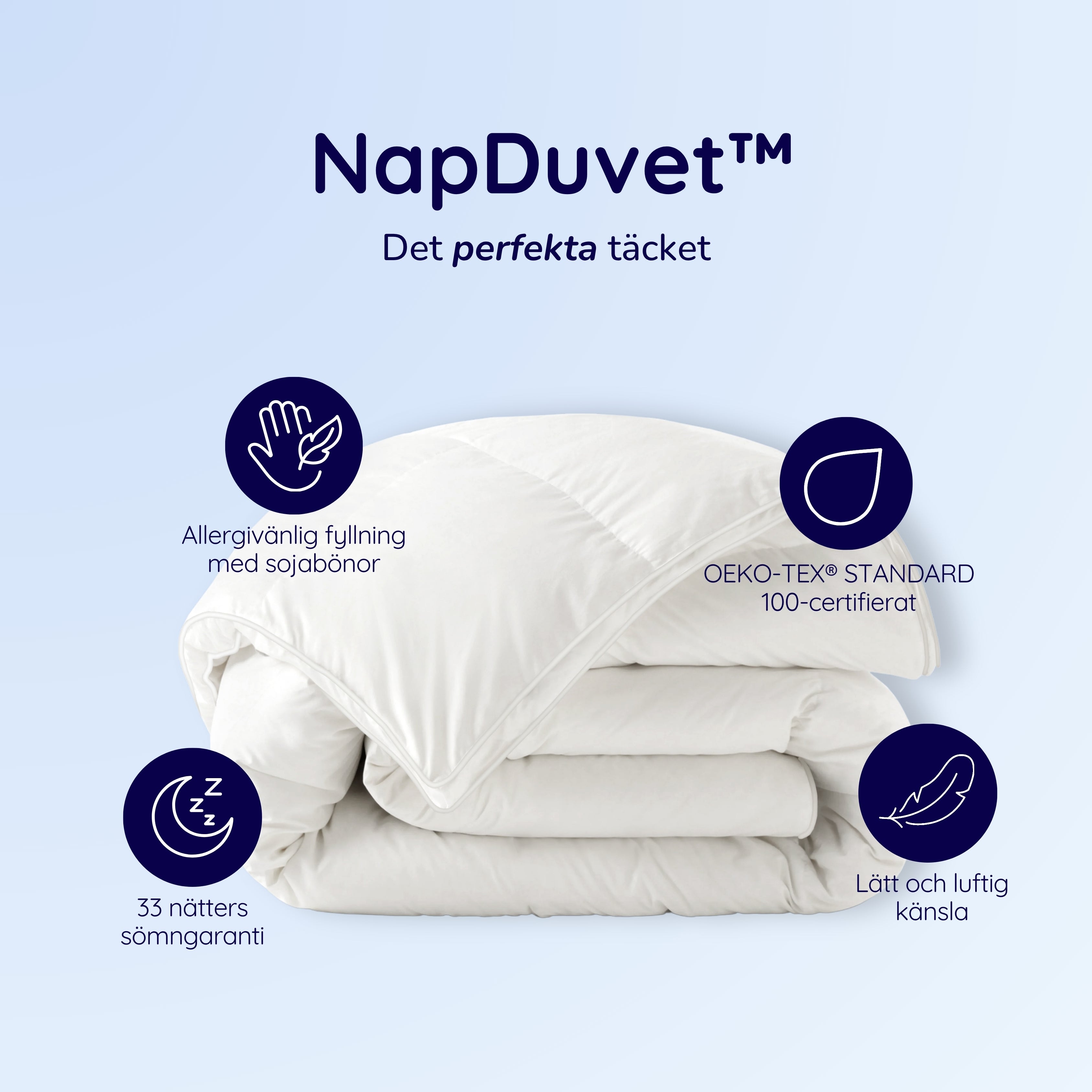 NapDuvet™ Det perfekta täcket