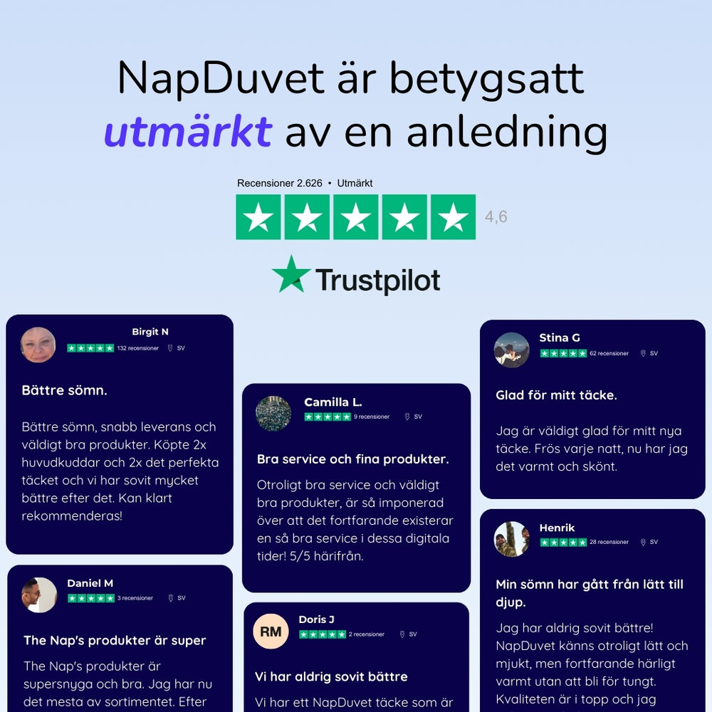 NapDuvet™ Det perfekta täcket