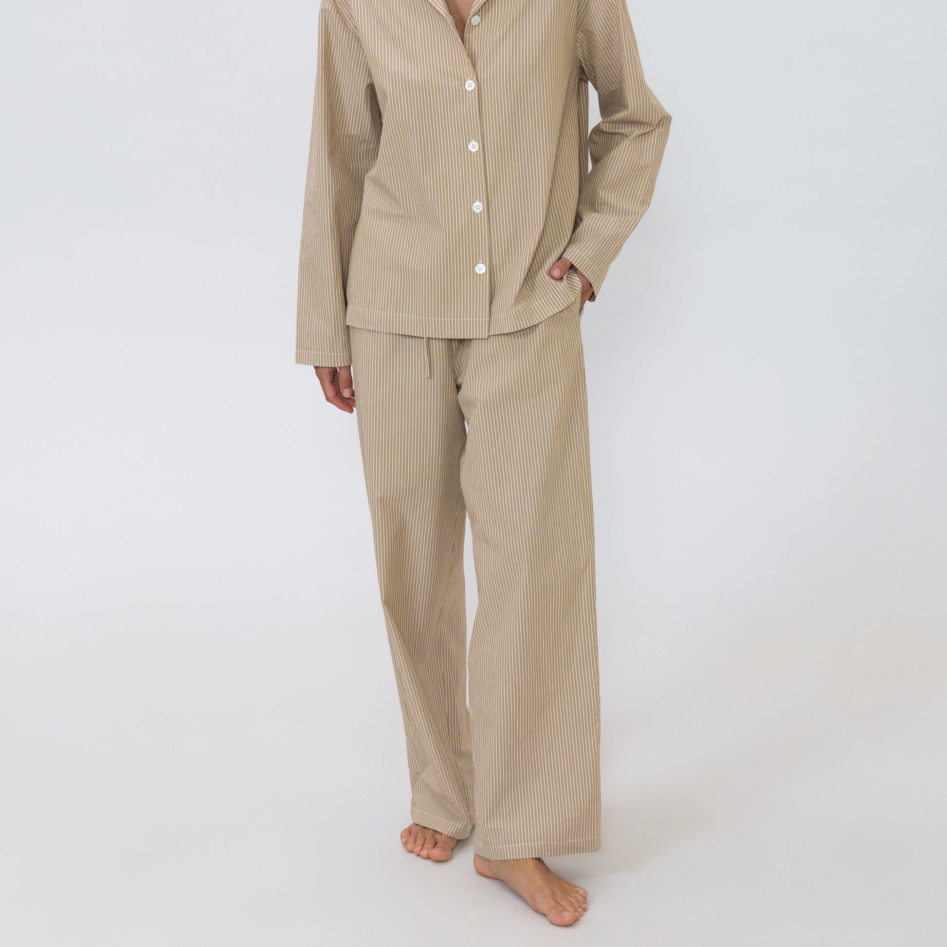 Beige/vit