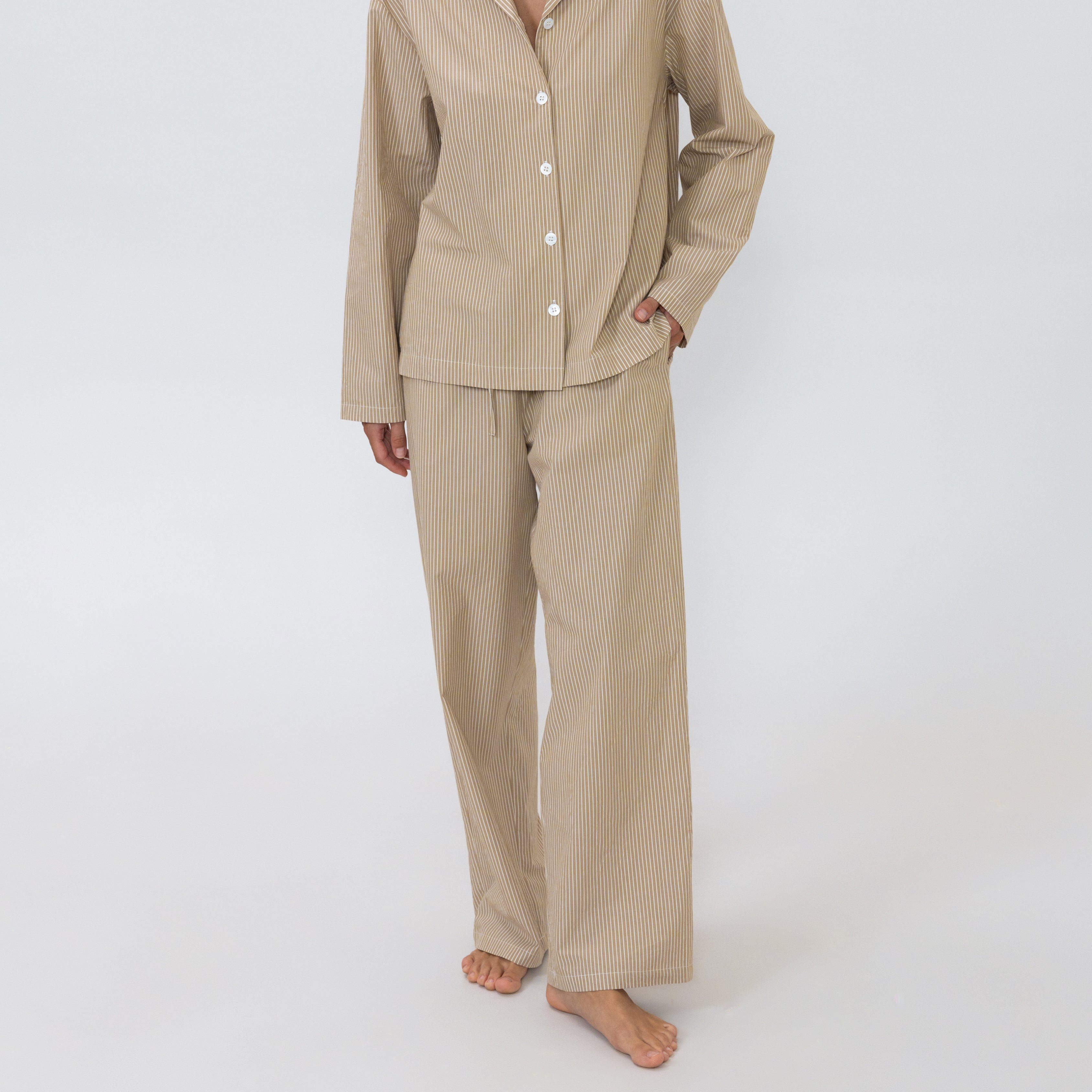Beige/vit